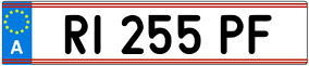Trailer License Plate